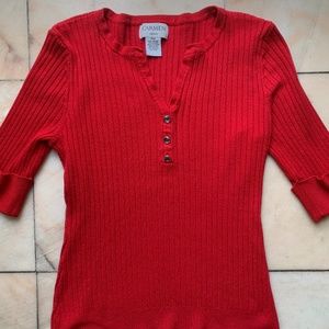 1/2 Sleeve Ribbed Sweater
